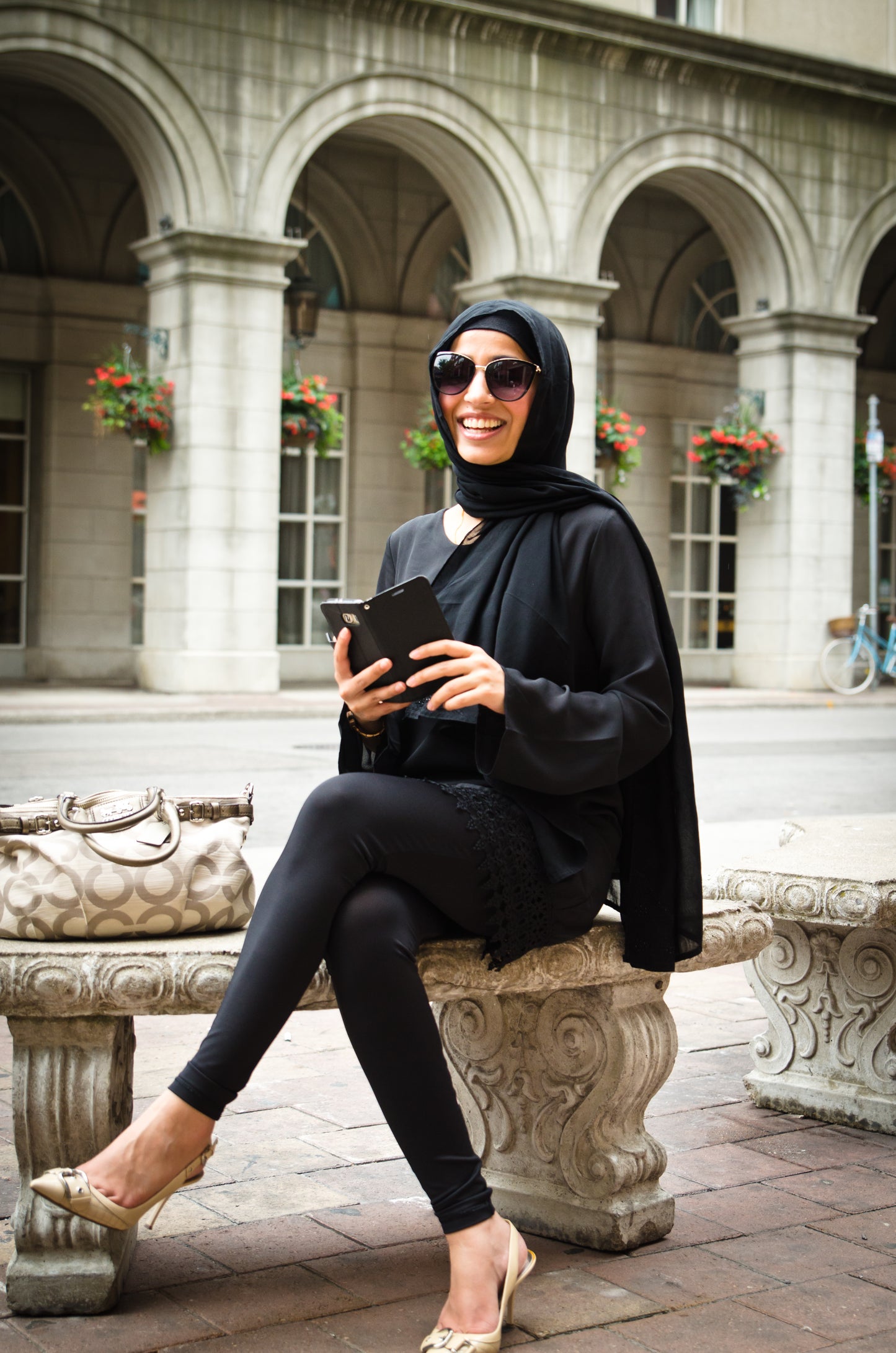 Chiffon Tunic with Lace Hem