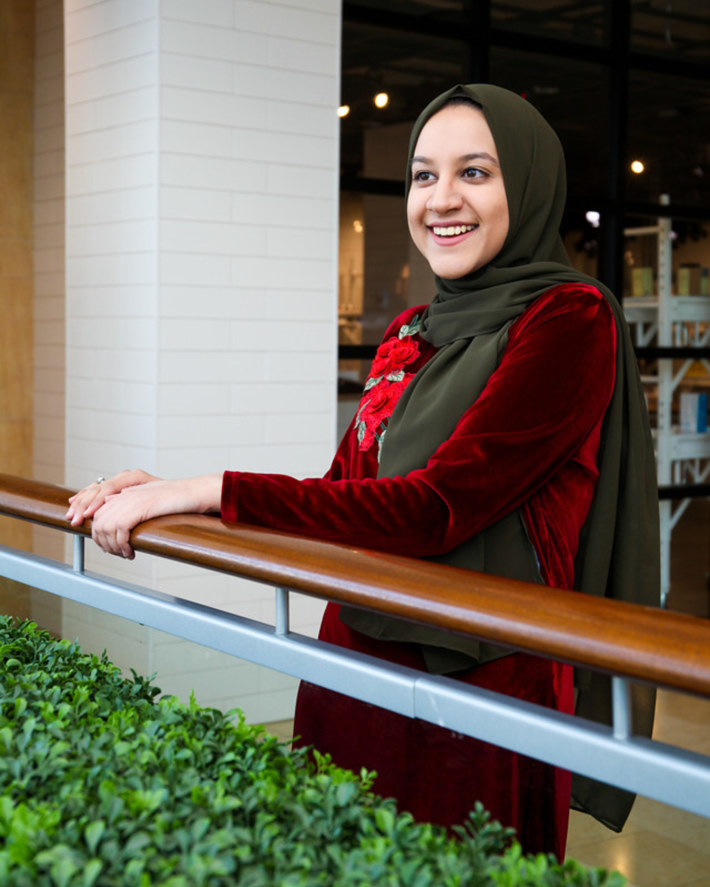 Maroon Velvet Applique Dress
