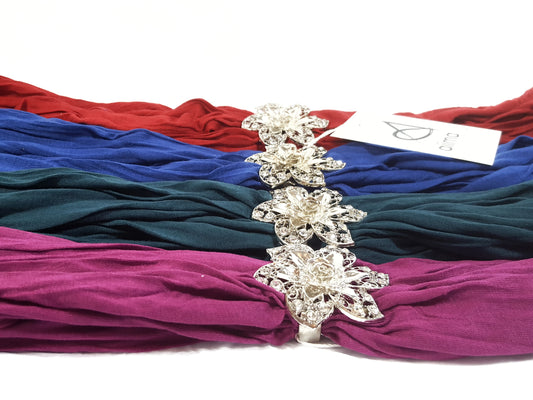 Flower Jewel Scarves