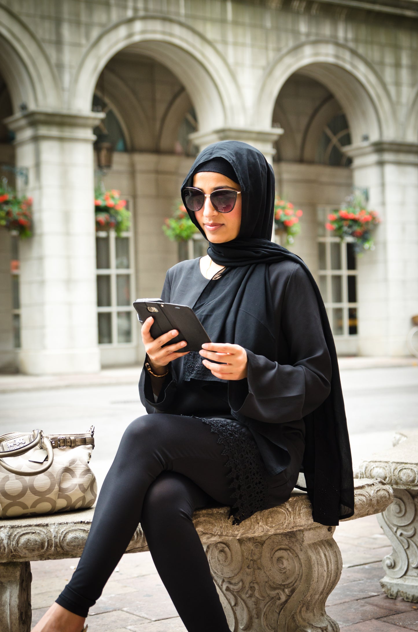 Chiffon Tunic with Lace Hem